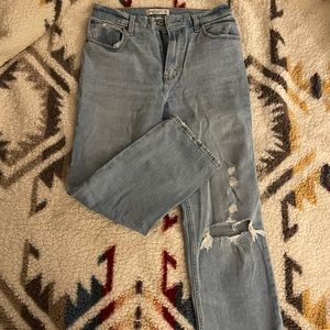 Abercrombie curve love crop jeans